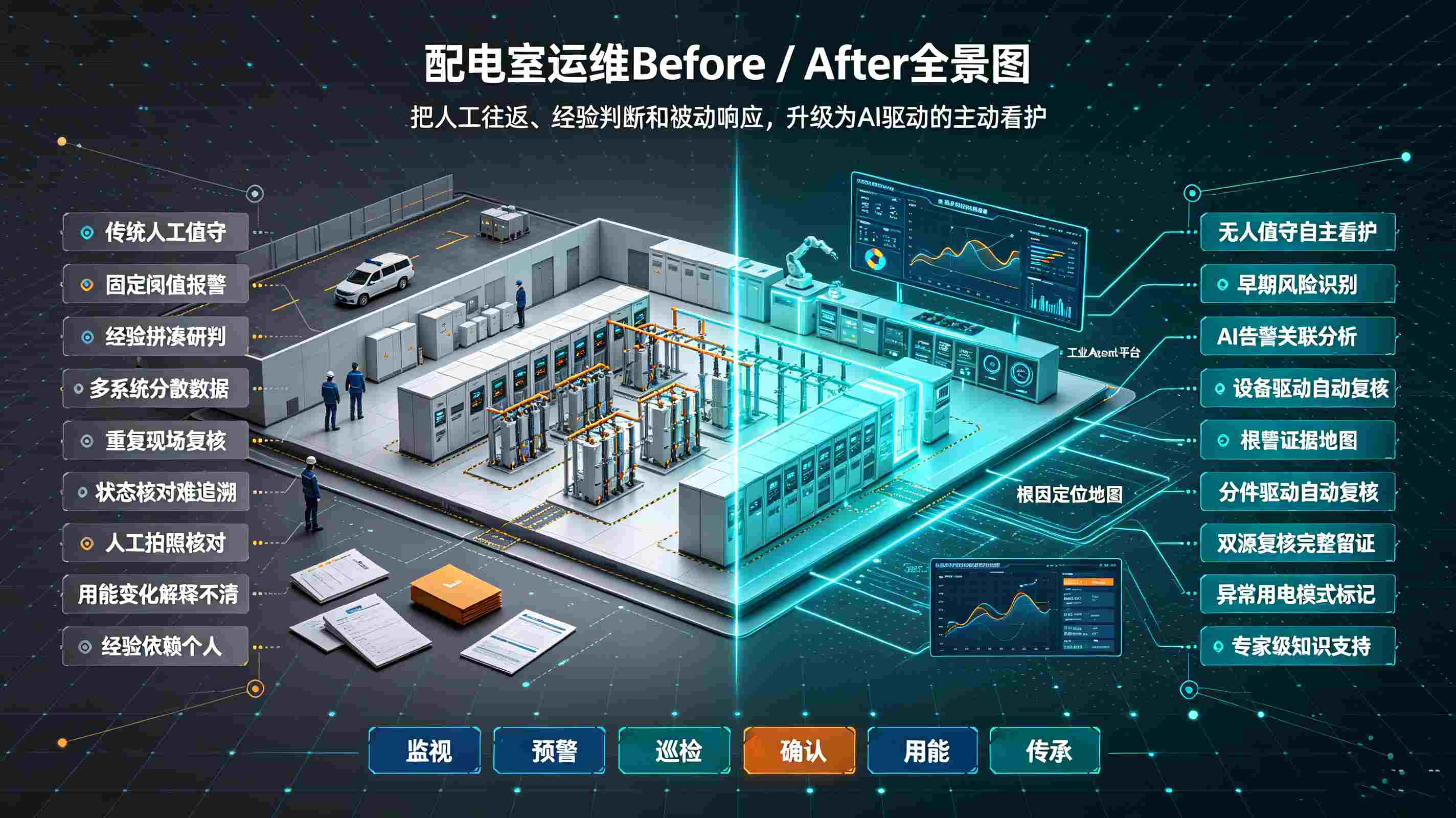 配电室传统模式与数字化+AI升级对比_副本